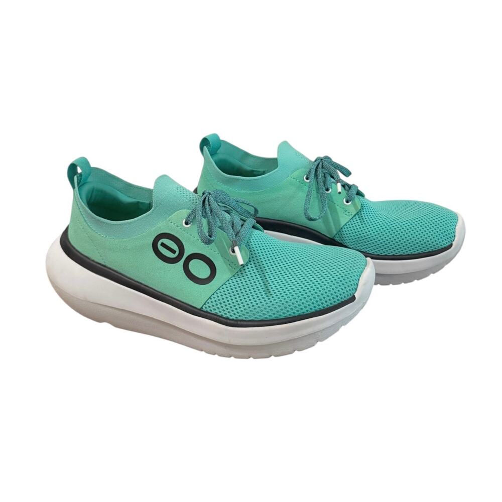 Oofos Oomy Stride Comfort Sneaker Emerald Green White Women’s 9 Athletic Walking